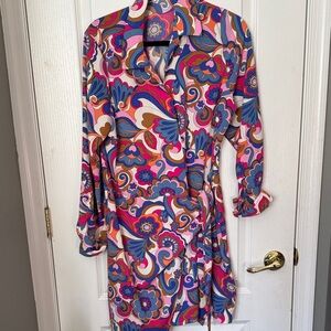 Colorful Floral Patterned Dress
